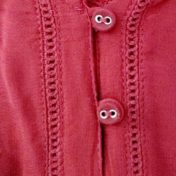 ANTHROPOLOGIE Floral Embroidered Lace long Sleeve Top Blouse - Picture 13 of 16